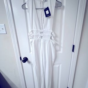 White new with tags Fashionova Jumpsuit